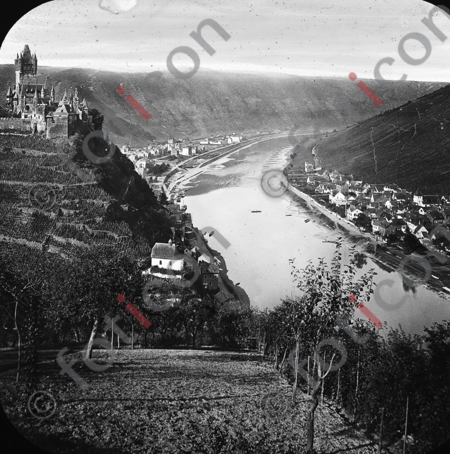 Cochem | Cochem  - Foto simon-195-012-sw.jpg | foticon.de - Bilddatenbank für Motive aus Geschichte und Kultur
